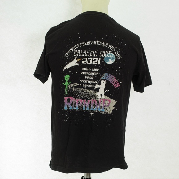 2021 Ripndip T-Shirt Trippin’ through space and time Men’s Small - Picture 2 of 3